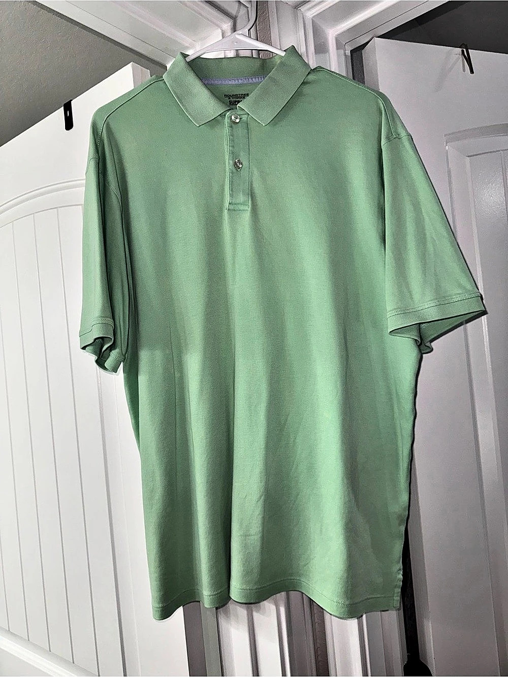 Roundtree & Yorke Supima polo in Green Like New